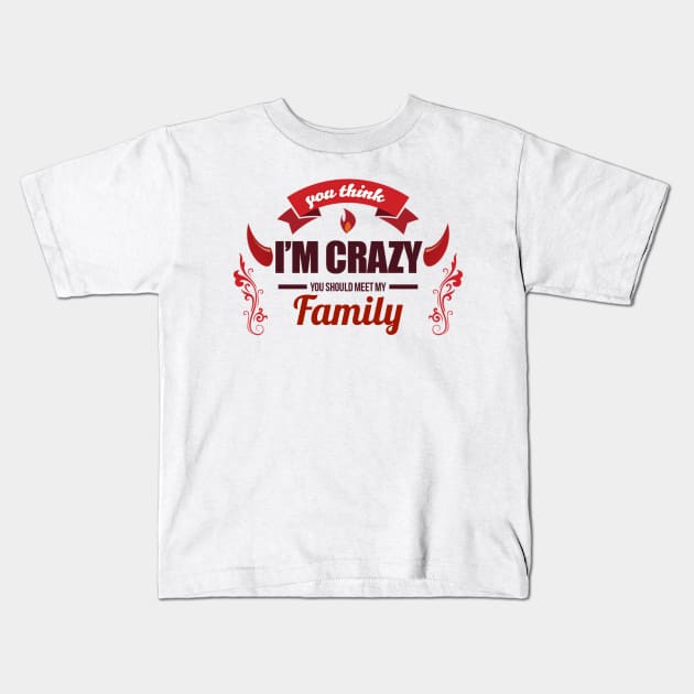 Crazy love Kids T-Shirt by Magination